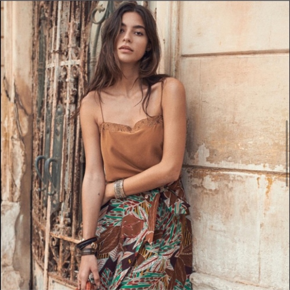 Sezane Silk Delia Cami